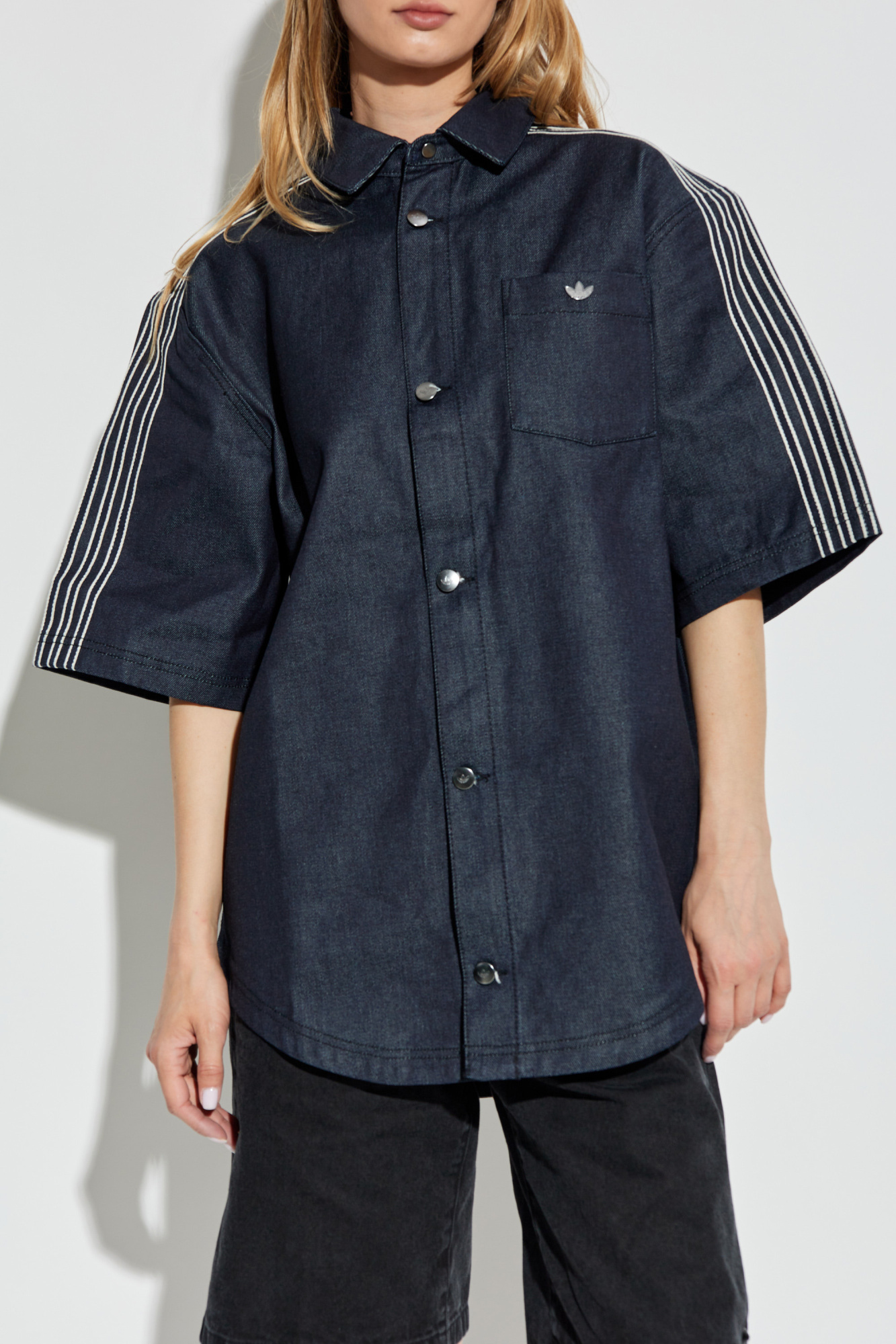 ADIDAS Originals Denim shirt with short sleeves | Women's